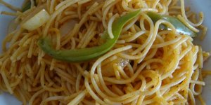 Spaghetti sans gluten à l'haitienne